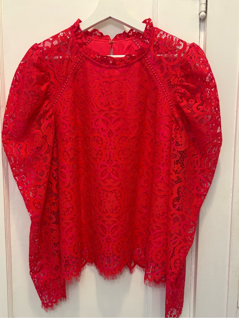 Lilly Pulitzer Averi Long-Sleeve Lace Blouse